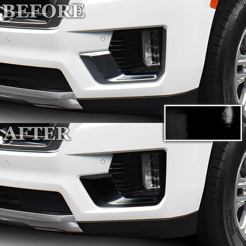BOGAR TECH DESIGNS for GMC Yukon 2021-2024 Lower Front Bezel Chrome Delete Overlay, Gloss Black - Image 2